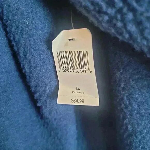 Disney Parks Unisex Adult Blue Poly Fleece w Mickey Embroidery Zip Front Jacket - Picture 9 of 12